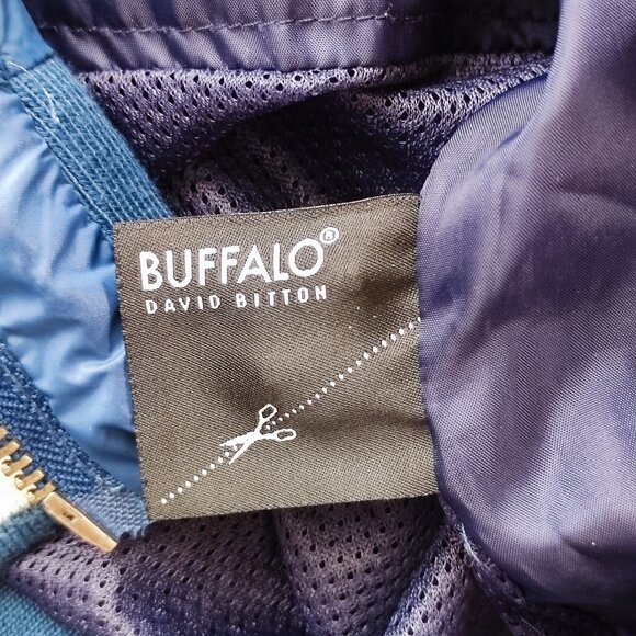 Buffalo David Bitton bomber jacket men's size M blue lot of pockets - Picture 13 of 15